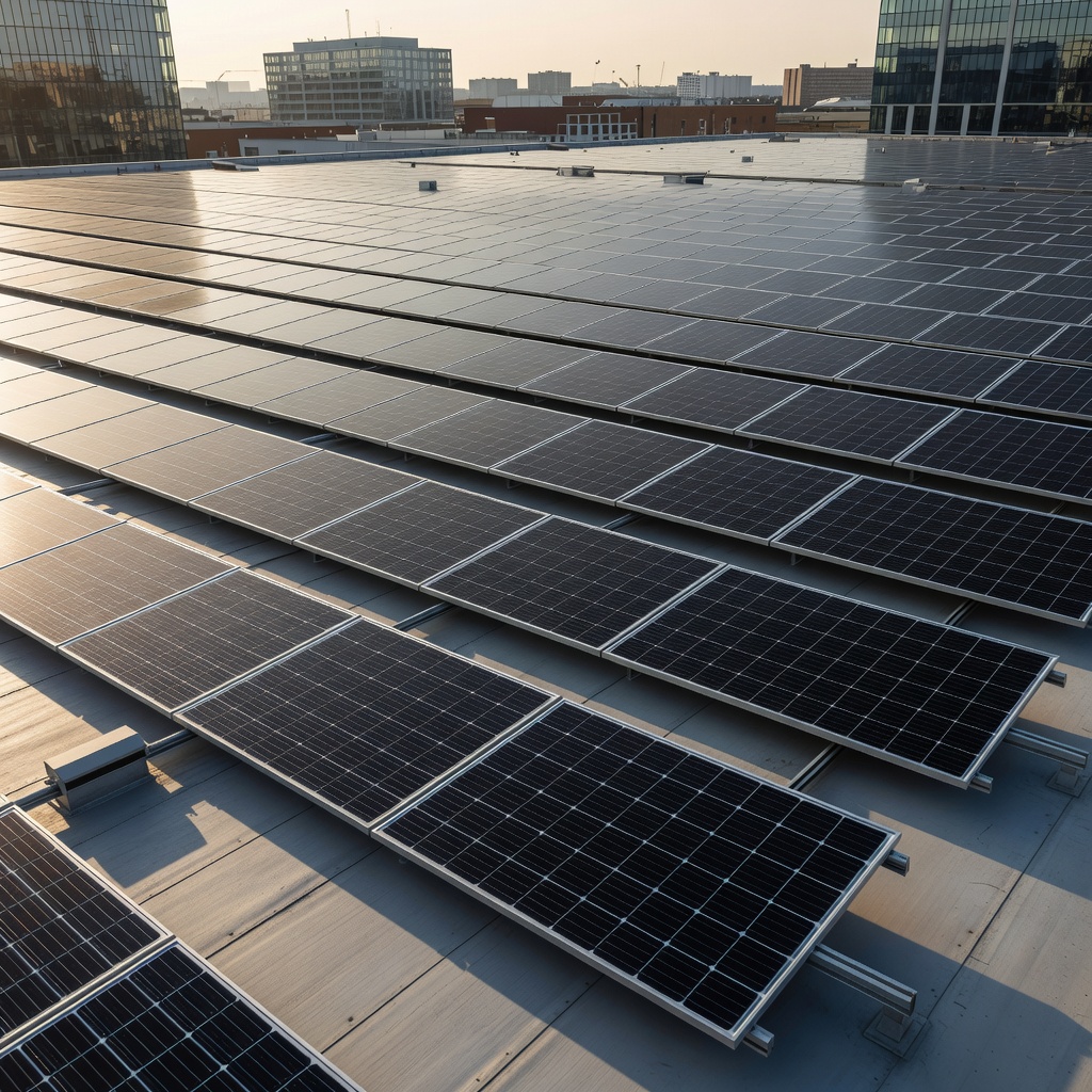 Rooftop solar panels